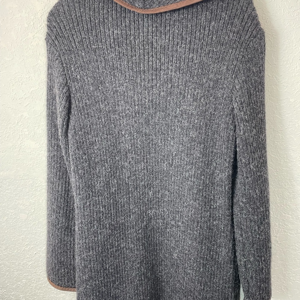 Peruvian Connection Open Front Faux Suede Trim Al… - image 5